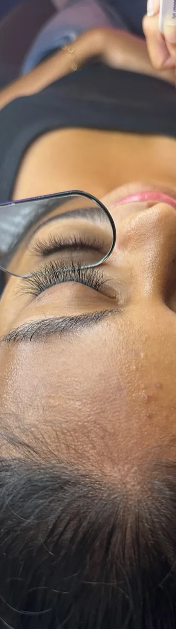 La pose terminée, vue yeux fermés